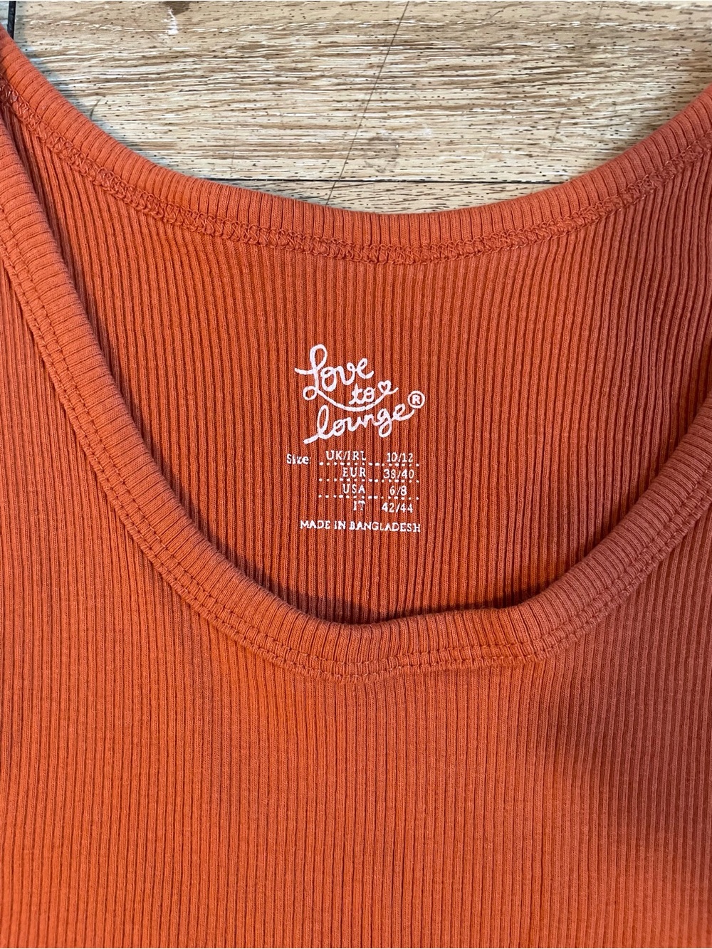 Love Tree Girls' Ribbed Rust Tank Top - Picture 2 of 3